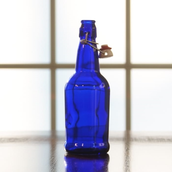 ml blue ez cap bottles