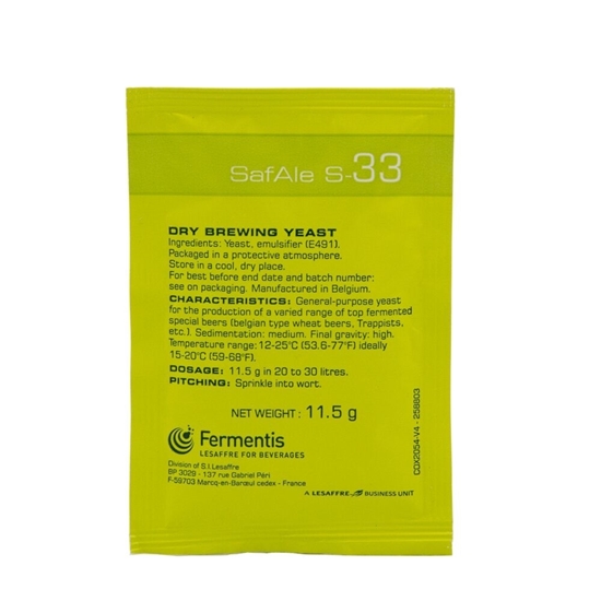 Picture of Fermentis SafAle™ S-33 – 11.5g